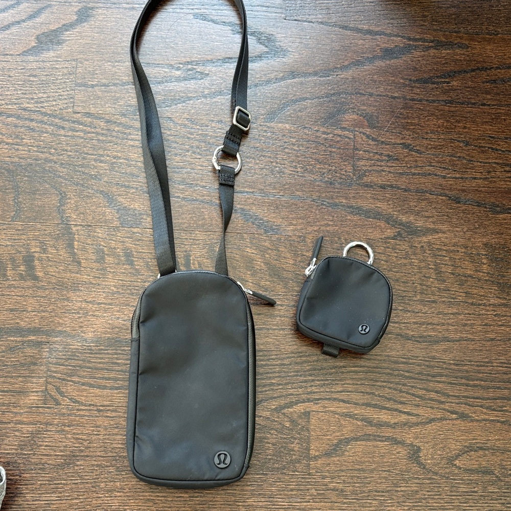 lululemon athletica Black Crossbody phone bag